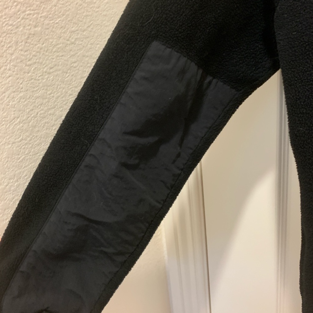 The North Face Women’s Small Hybrid Fleece Jacket Insulated Front Black Full Zip - Picture 5 of 8
